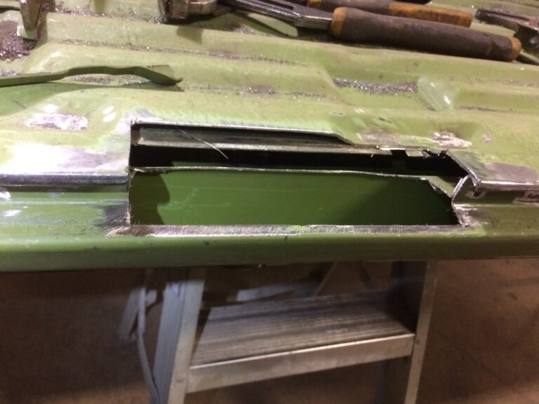 1963 23 window mouse grey deluxe bus bus in metal work and rust repair silver lining auto restoration oregon