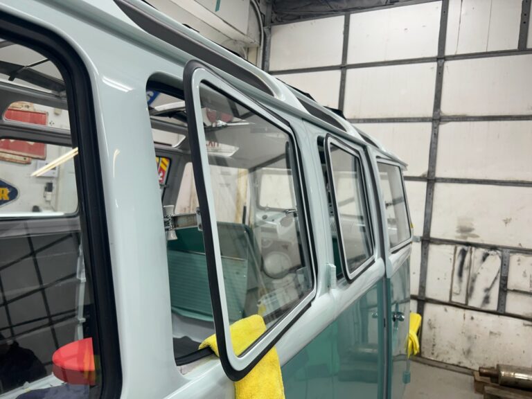 1963-23-window-deluxe-vw-bus-restoration-ragtop-glass-install-silverliningautorestoration128