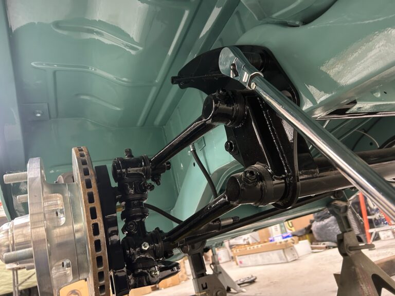 1963 23 window deluxe vw bus transaxle install silver lining auto restoration oregon