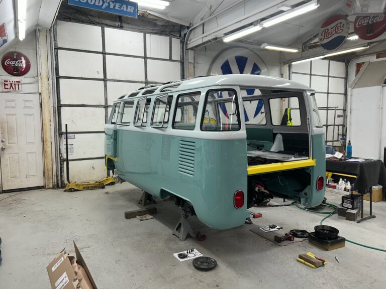 1963 23 window deluxe vw bus turn signal and taillight install silver lining auto restoration