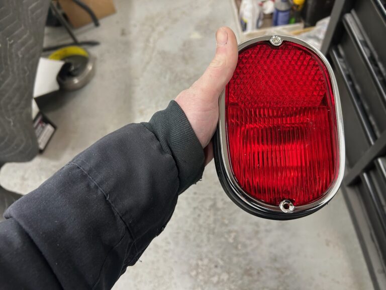 1963 23 window deluxe vw bus turn signal and taillight install silver lining auto restoration