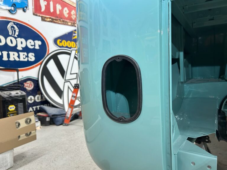 1963 23 window deluxe vw bus turn signal and taillight install silver lining auto restoration