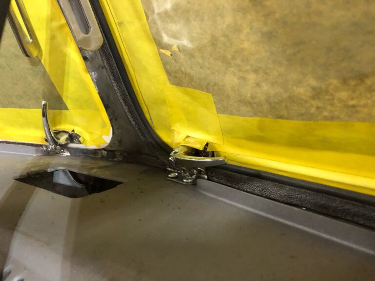 1963 23 window deluxe mouse grey bus safari windows silver lining auto restoration oregon