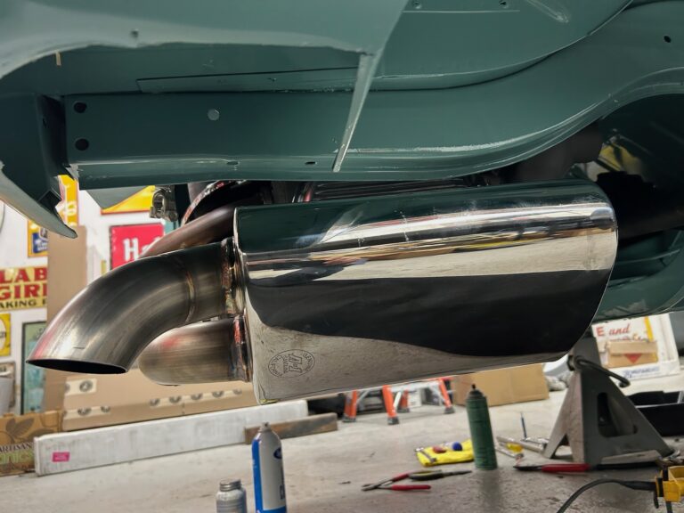 1963 23 window deluxe vw bus engine install silver lining auto restoration oregon