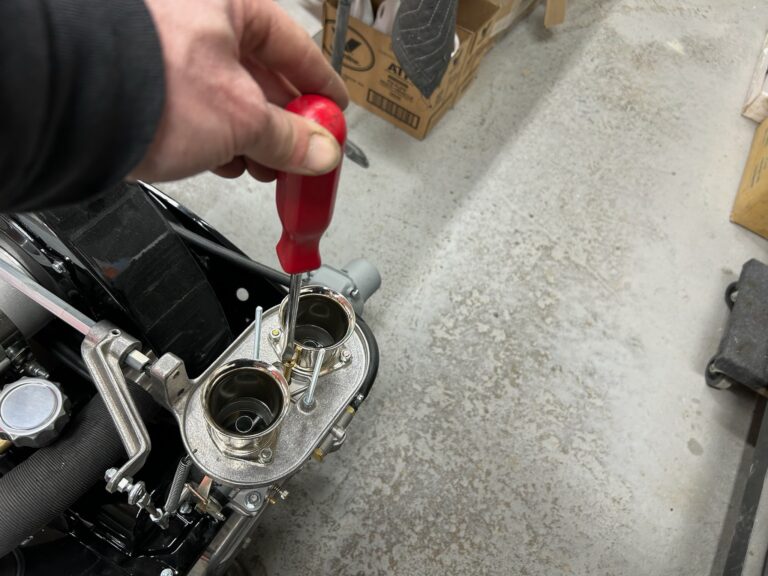 1963 23 window deluxe vw bus engine install silver lining auto restoration oregon