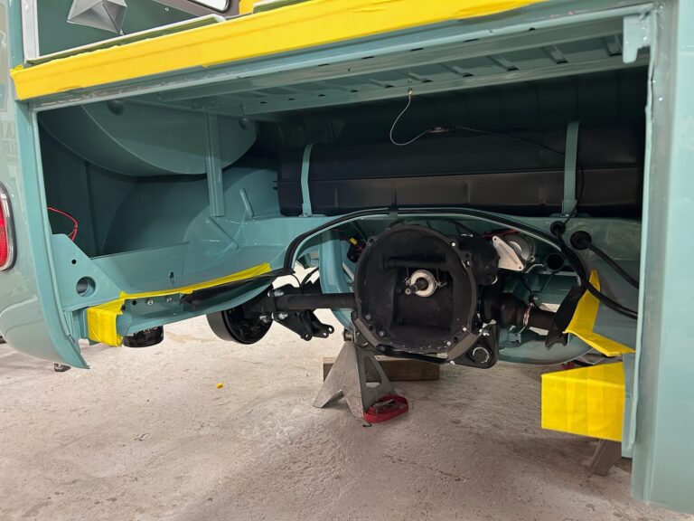 1963 23 window deluxe vw bus engine install silver lining auto restoration oregon