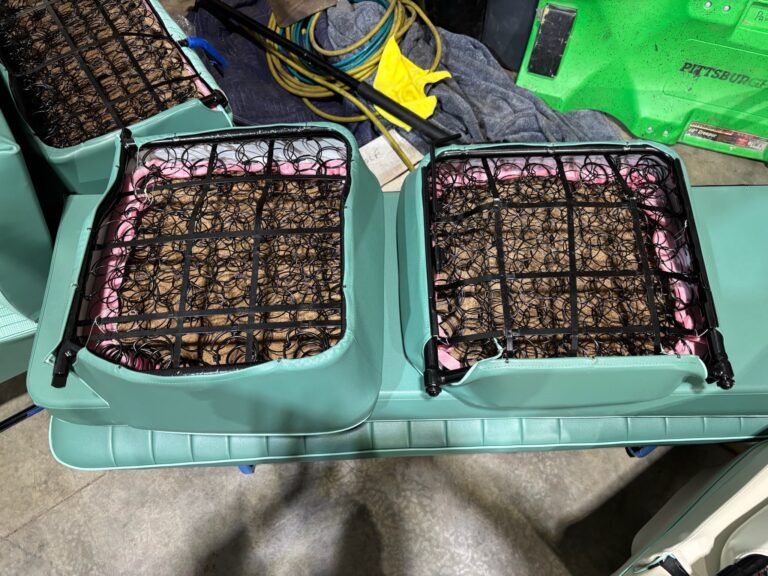 1963 23 window deluxe vw bus interior install continued silver lining auto restoration oregon