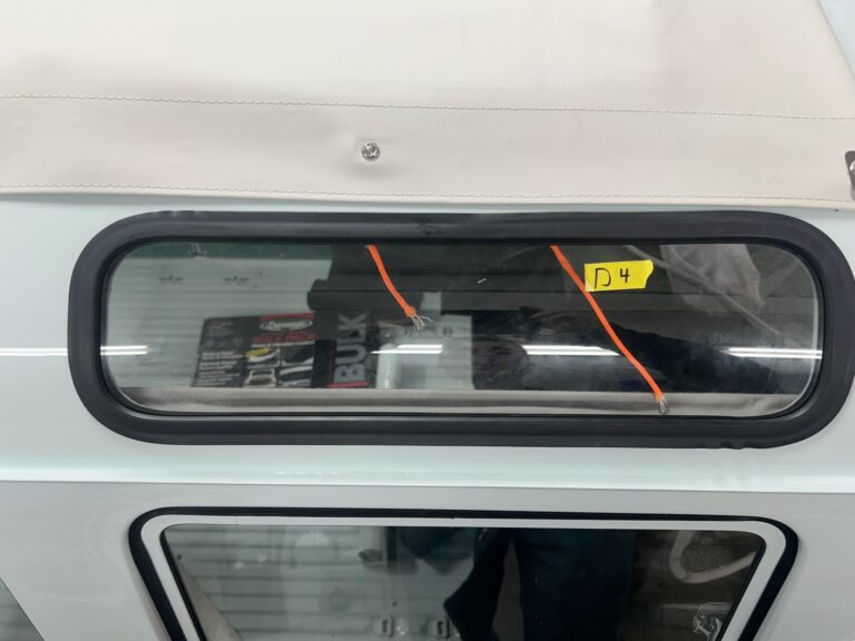 1963 23 window deluxe vw bus skylight window install silver lining auto restoration oregon