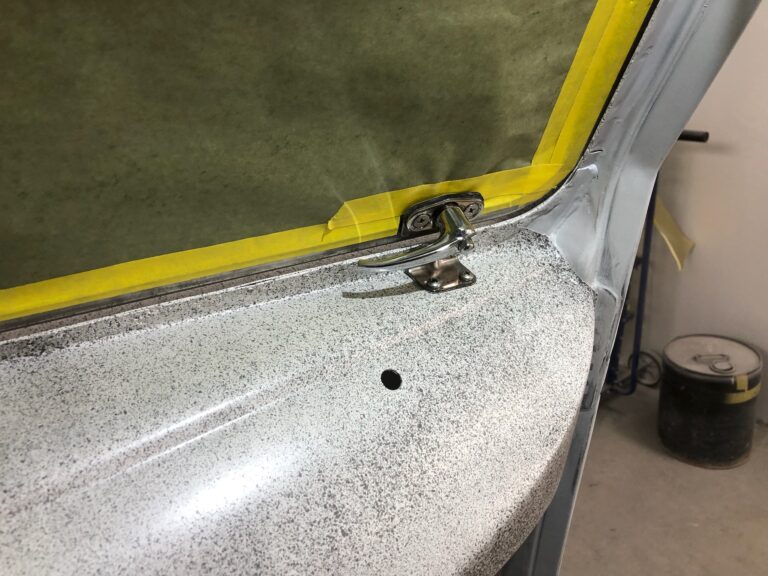 1966 microbus vw bus safari window installation silver lining auto restoration oregon