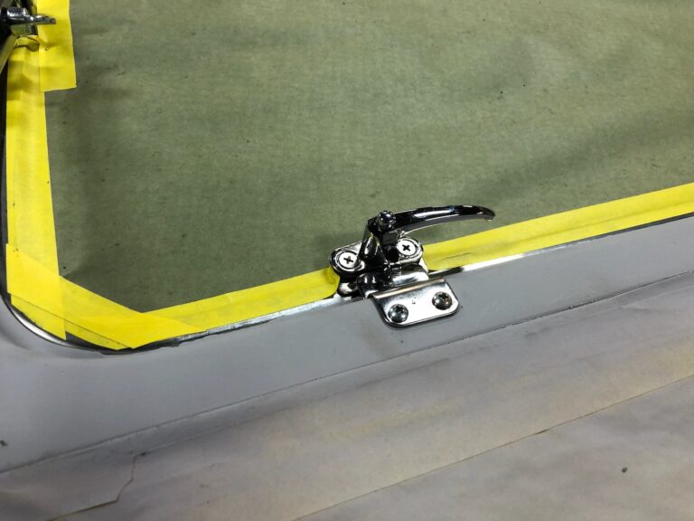 1966 microbus vw bus safari window installation silver lining auto restoration oregon