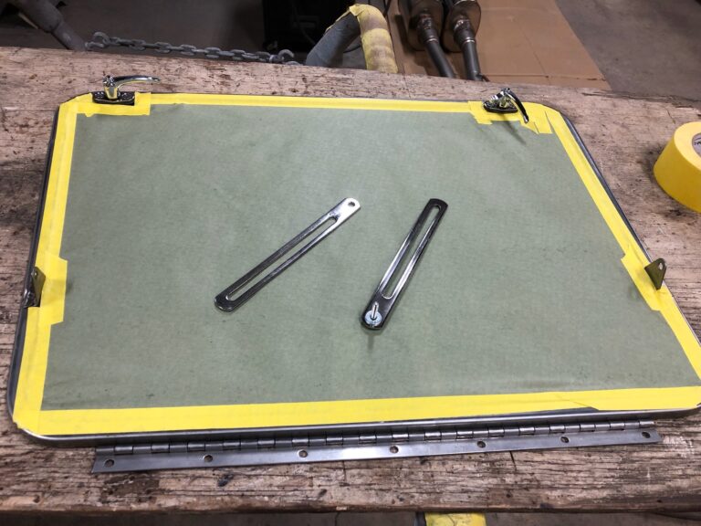 1966 microbus vw bus safari window installation silver lining auto restoration oregon