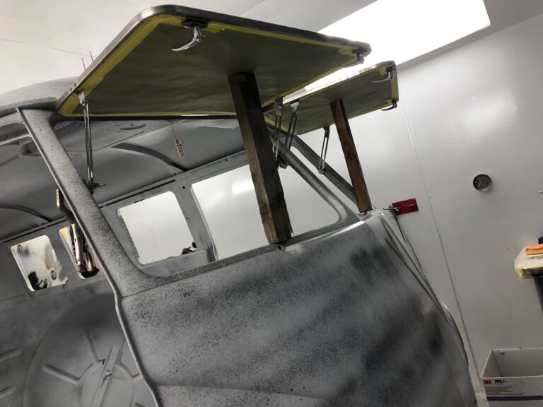 1966 microbus vw bus safari window installation silver lining auto restoration oregon