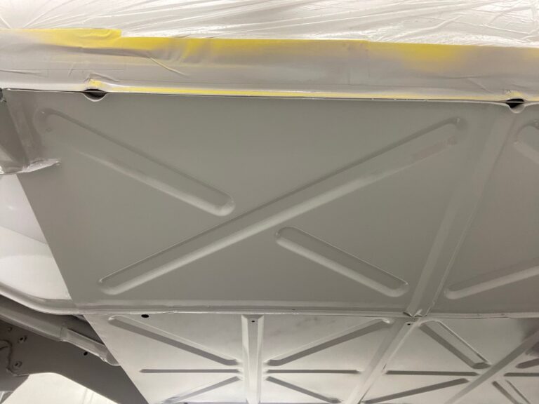 1963 23 window mouse grey deluxe bus under body in paint silver lining auto restoration oregon