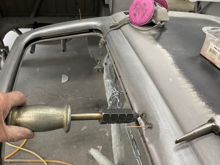 1955 vw beetle std rust repair silver lining auto restoration oregon