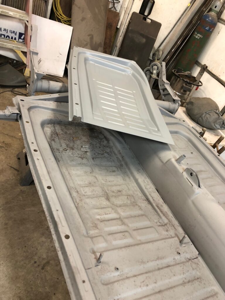 1955 vw beetle std rust repair silver lining auto restoration oregon