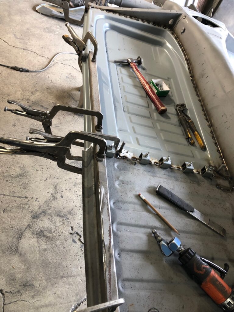 1955 vw beetle std rust repair silver lining auto restoration oregon