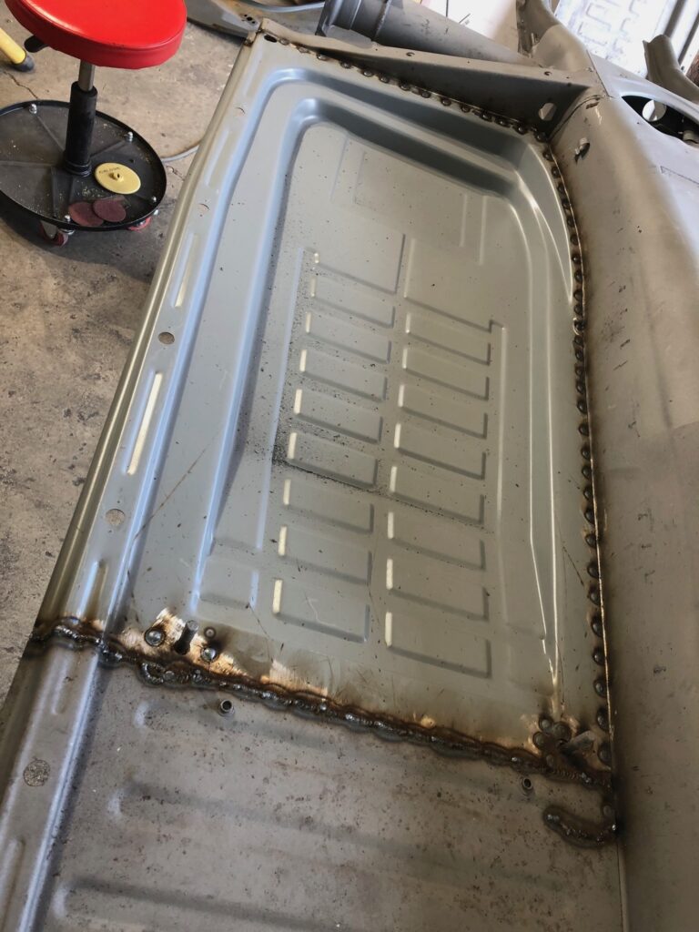 1955 vw beetle std rust repair silver lining auto restoration oregon