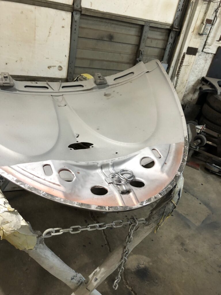 1955 vw beetle std rust repair silver lining auto restoration oregon