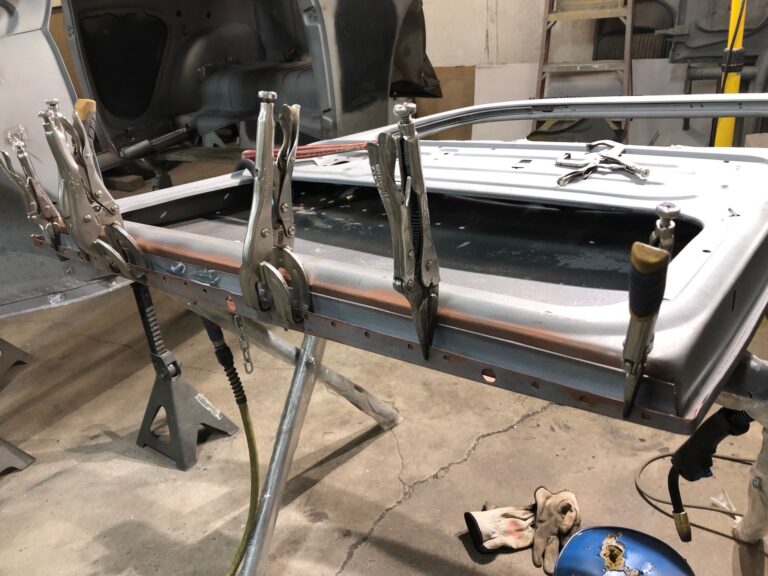 1955 beetle std lower door repair and structure repair silver lining auto restoration oregon