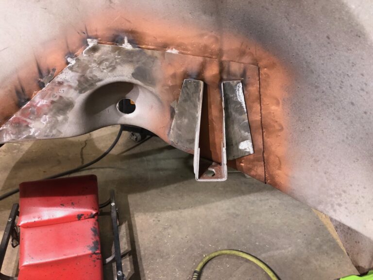 1955 beetle std lower door repair and structure repair silver lining auto restoration oregon