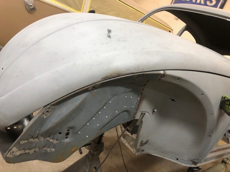 1955 beetle std front apron replacement silver lining auto restoration oregon