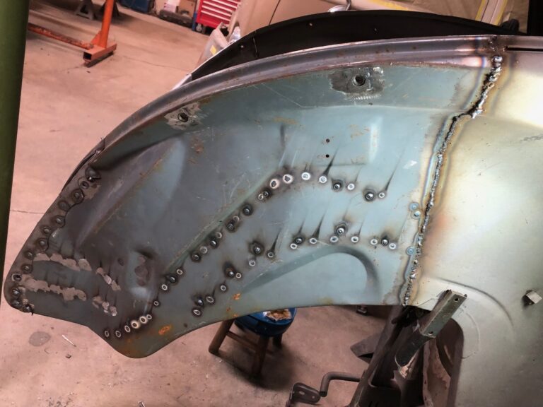 1955 beetle std front apron replacement silver lining auto restoration oregon