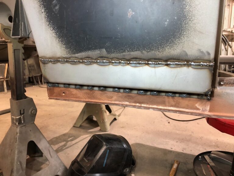 1955 vw beetle metal work rust repair begins silver lining auto restoration oregon