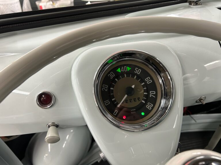 1963 23 window deluxe bus final assembly silver lining auto restoration oregon