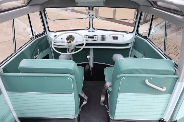 1963 23 window vw deluxe bus finished photos silver lining auto restoration oregon