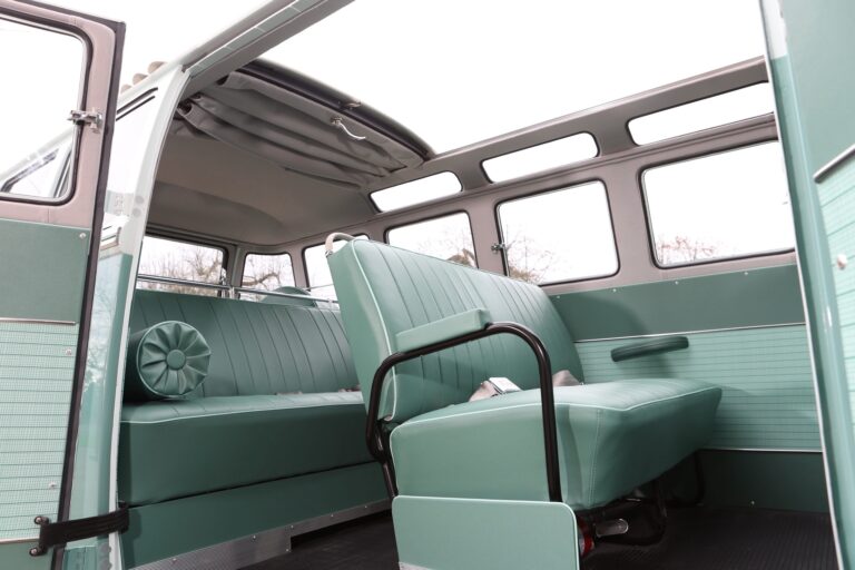 1963 23 window vw deluxe bus finished photos silver lining auto restoration oregon