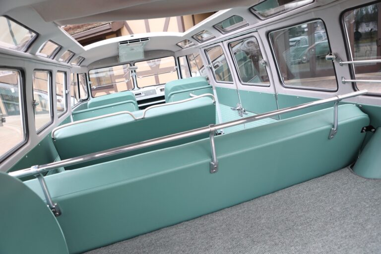 1963 23 window vw deluxe bus finished photos silver lining auto restoration oregon