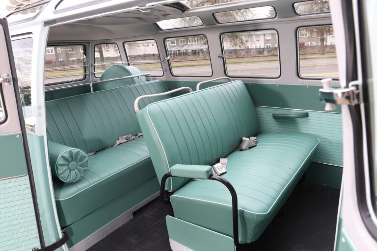 1963 23 window vw deluxe bus finished photos silver lining auto restoration oregon