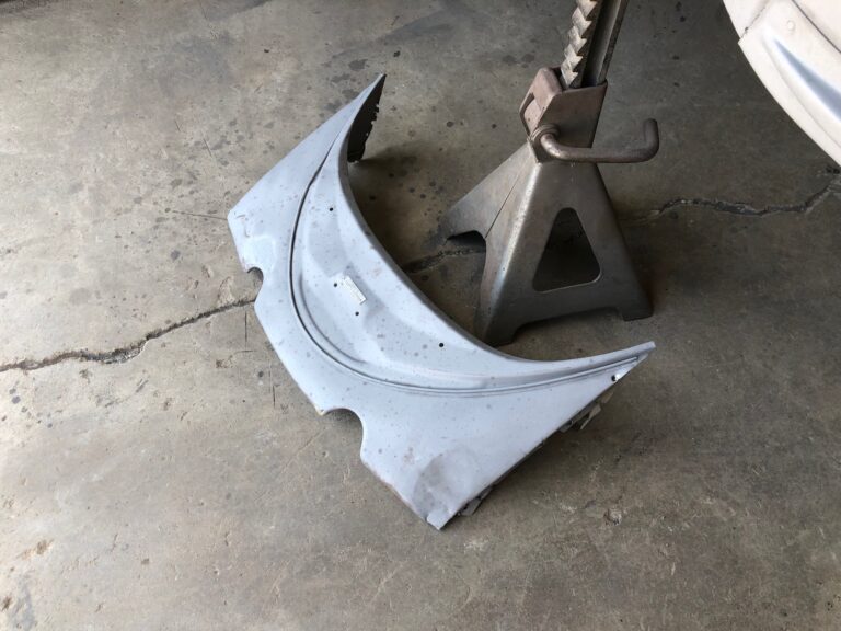 1965 vw ragtop beetle front and rear apron repair silver lining auto restoration oregon