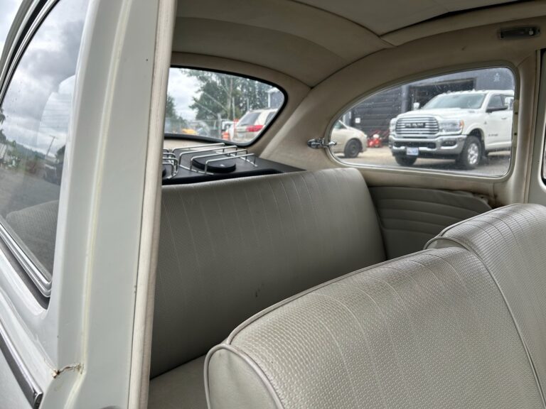 1965 vw ragtop beetle arrival at shop silver lining auto restoration