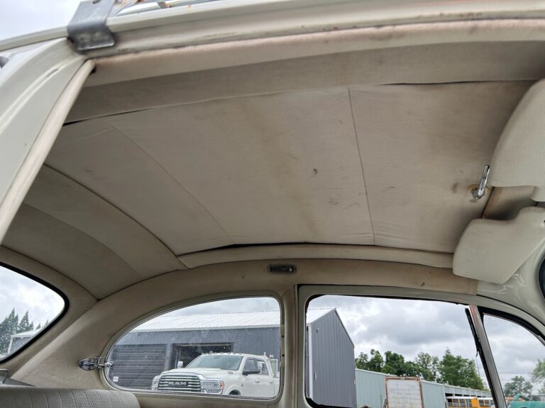 1965 vw ragtop beetle arrival at shop silver lining auto restoration
