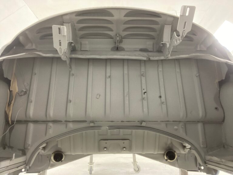 1965 vw ragtop beetle body and components in epoxy silver lining auto restoration oregon