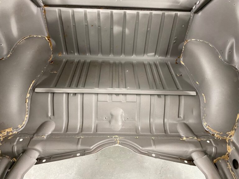 1965 vw ragtop beetle body and components in epoxy silver lining auto restoration oregon