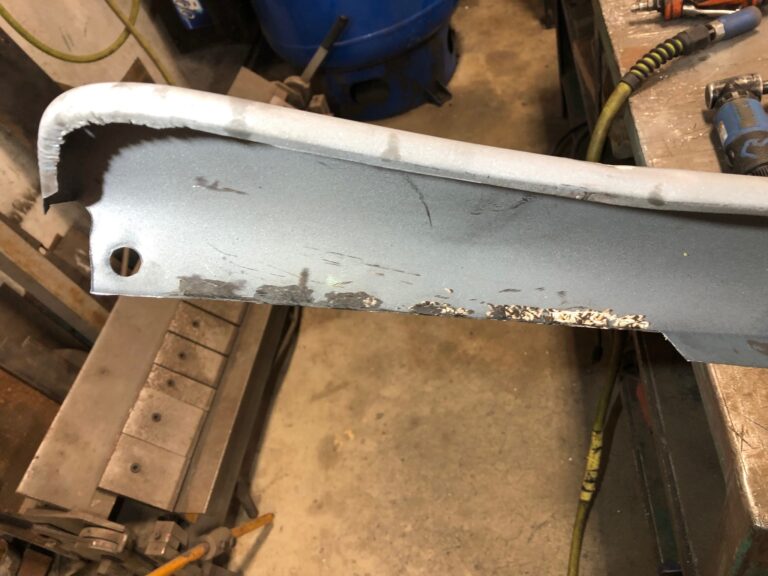 1965 vw ragtop beetle metal work and rust repair silver lining auto restoration oregon