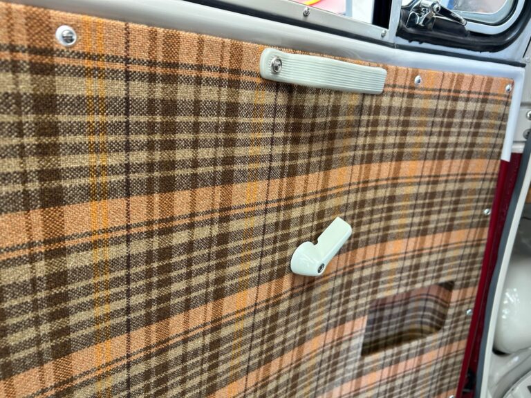 1966 21 window deluxe bus survivor final camper interior install silver lining auto restoration oregon