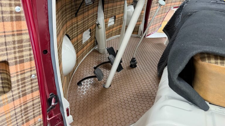 1966 21 window deluxe bus survivor final camper interior install silver lining auto restoration oregon