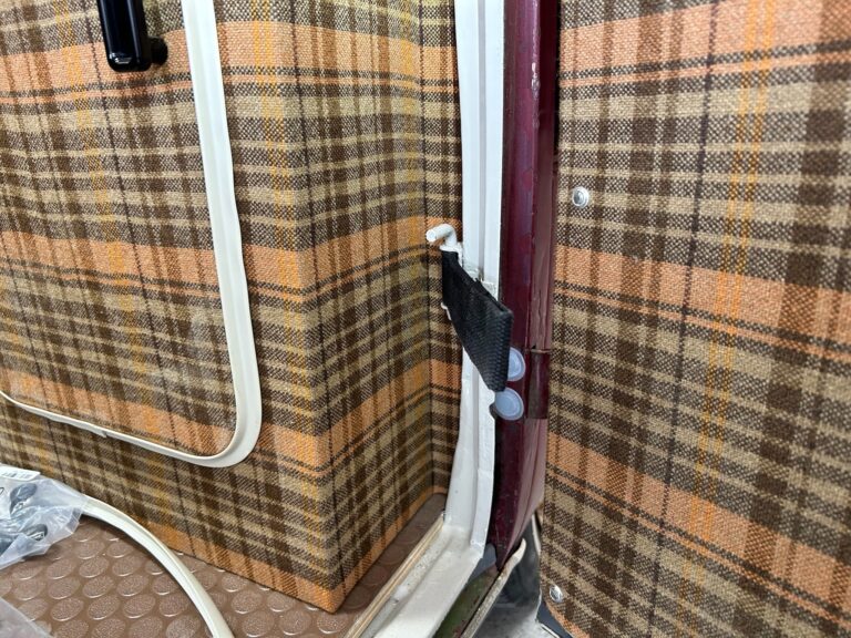 1966 21 window deluxe bus survivor final camper interior install silver lining auto restoration oregon