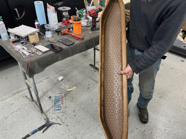 1966 21 window deluxe bus survivor final camper interior install silver lining auto restoration oregon