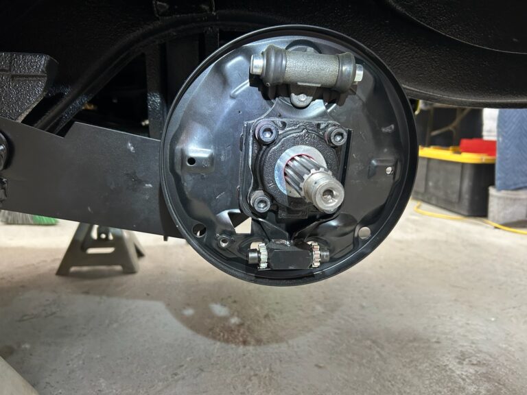 1962 15 window deluxe vw bus front beam install and rear drums silver lining auto restoration