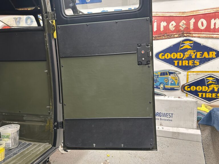 1962 15 window deluxe vw bus interior install silver lining auto restoration