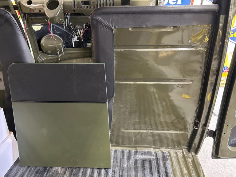 1962 15 window deluxe vw bus interior install silver lining auto restoration