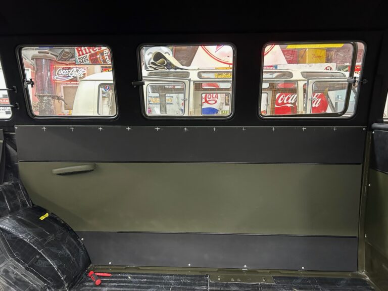 1962 15 window deluxe vw bus interior install silver lining auto restoration