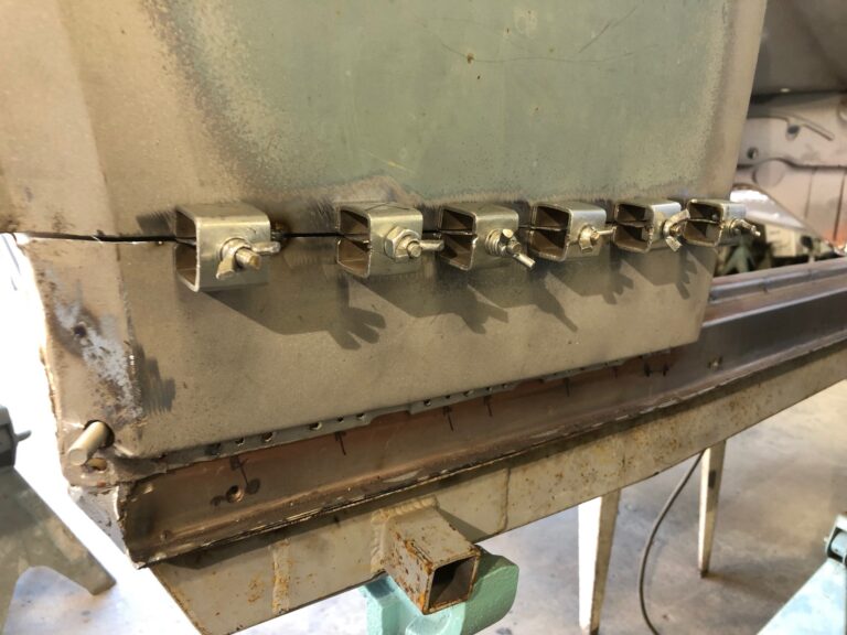 1956 vw beetle convertible restoration continued metal work silver lining auto restoration