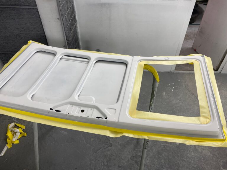 1963 23 window vw deluxe bus ragtop mechanism install silver lining auto restoration