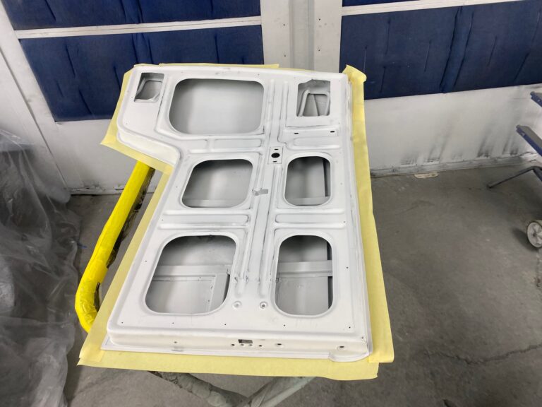 1963 23 window vw deluxe bus ragtop mechanism install silver lining auto restoration