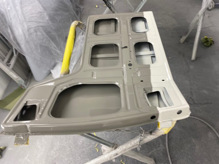 1963 23 window vw deluxe bus ragtop mechanism install silver lining auto restoration